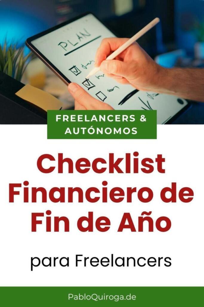 Checklist financiero de fin de año para freelancers en Alemania